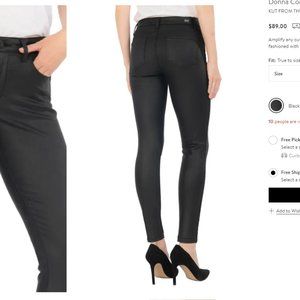 KUT FROM THE KLOTH "Donna" Coated High Waist Ankle Skinny Jeans
